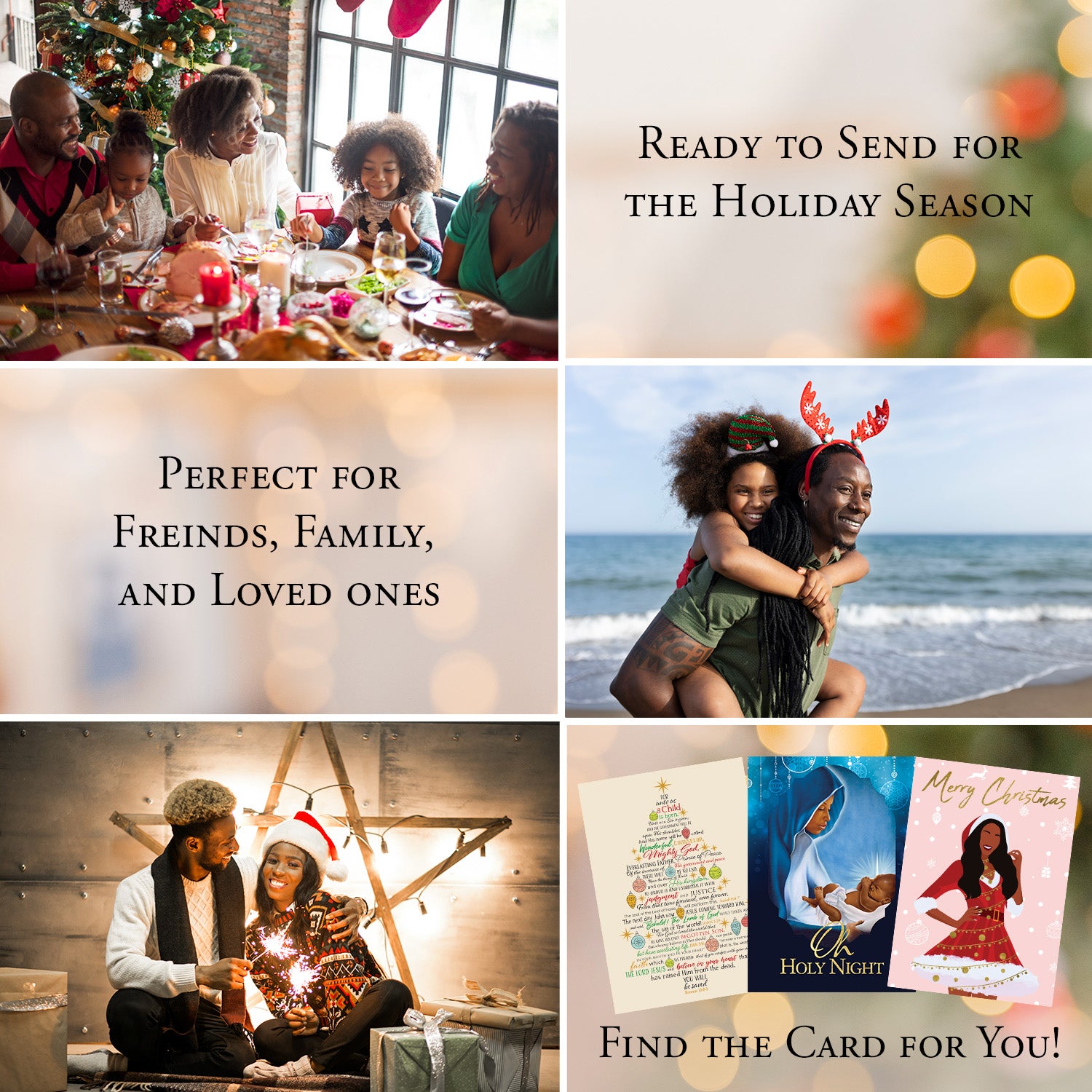 PRAISES GO UP CHRISTMAS CARD