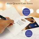 Gold Nativity Christmas Card
