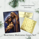 Blue Nativity Christmas Card