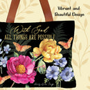 With God All Things Canvas Bag