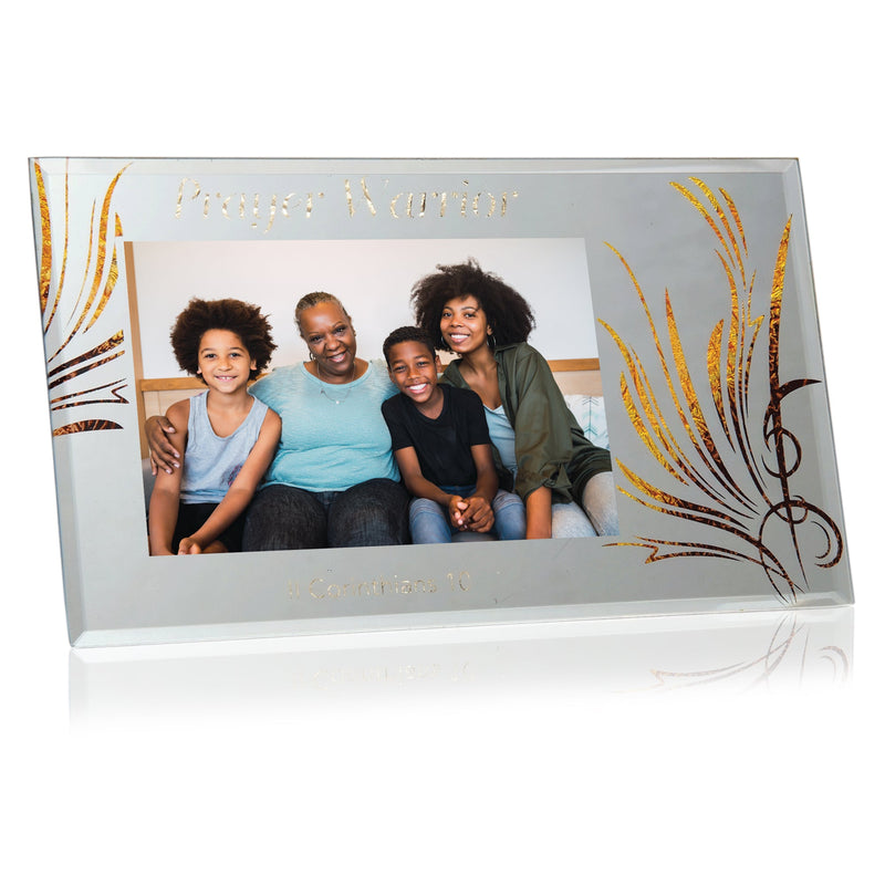 GLASS PHOTO FRAME - PRAYER WARRIOR