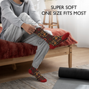 Kasai Red Patterned Men Socks