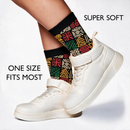 Roots Patterned Women's Quarter Sock