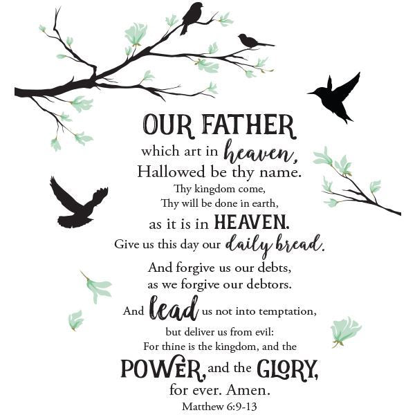 Lord's Payer Wall Art Decal