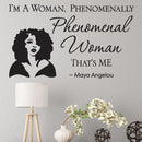 PHENOMENAL WOMAN WALL ART DECAL