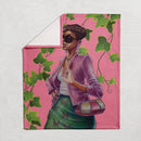 Pink and Green Blanket