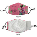 PINK AND GREEN FACE MASK