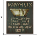 BATHROOM RULES