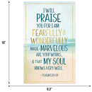 WONDERFULLY MADE WALL PLAQUE