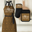 BLESS THE CHEF MITT/POT HOLDER SET