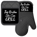 THIS BROTHA SHO CAN GRILL MITT/POT HOLDER SET