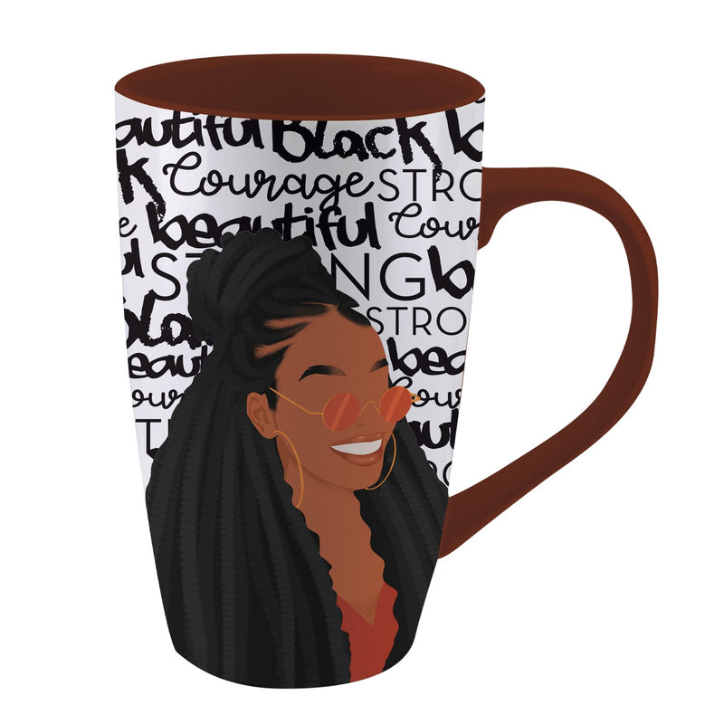 Black and Beautiful Latte Mug