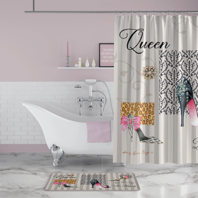 QUEEN SANDY CLOUGH SHOWER CURTAIN