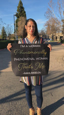 MAYA ANGELOU PHENOMENAL CANVAS BAG